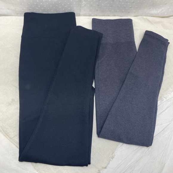 Spanx Assets‎ Leggings Black Gray 2 Pairs XL Basic Minimalist Capsule Essentials - Picture 1 of 14